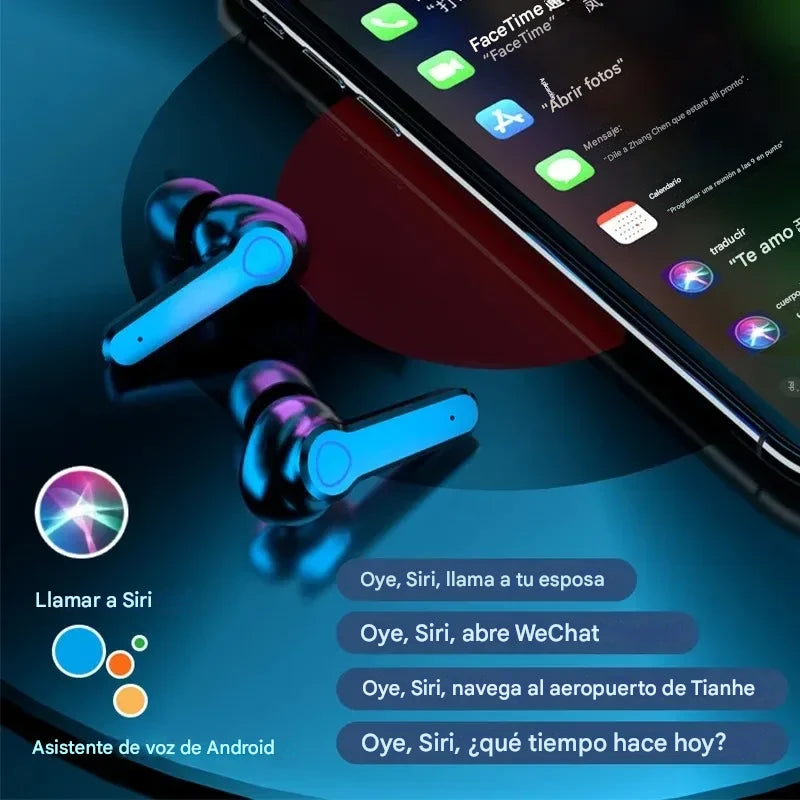 Auriculares Bluetooth M19 TWS Gamer Power Bank con Linterna LED🎶🔋