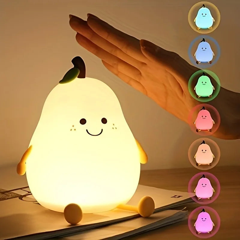 Lámpara nocturna LED en forma de pera 🍐