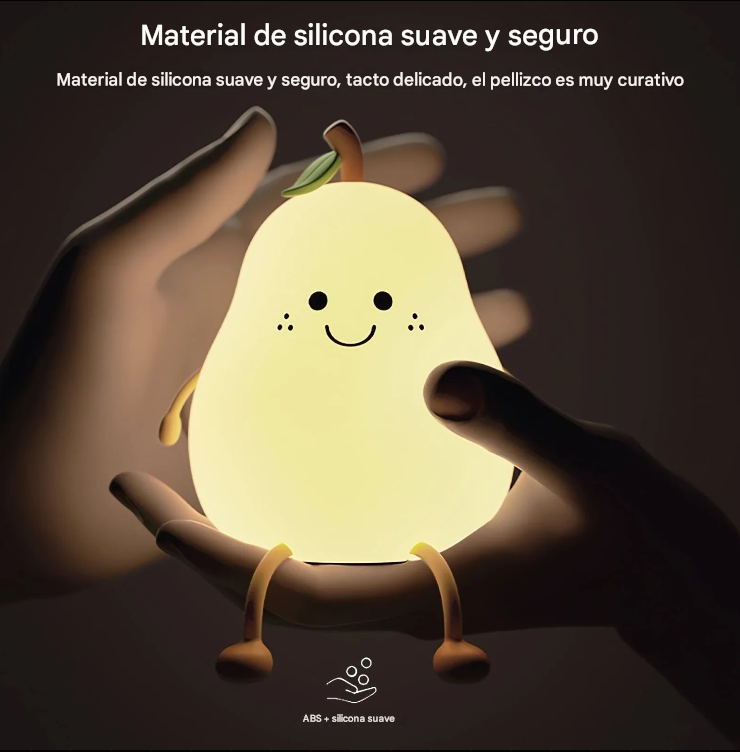Lámpara nocturna LED en forma de pera 🍐
