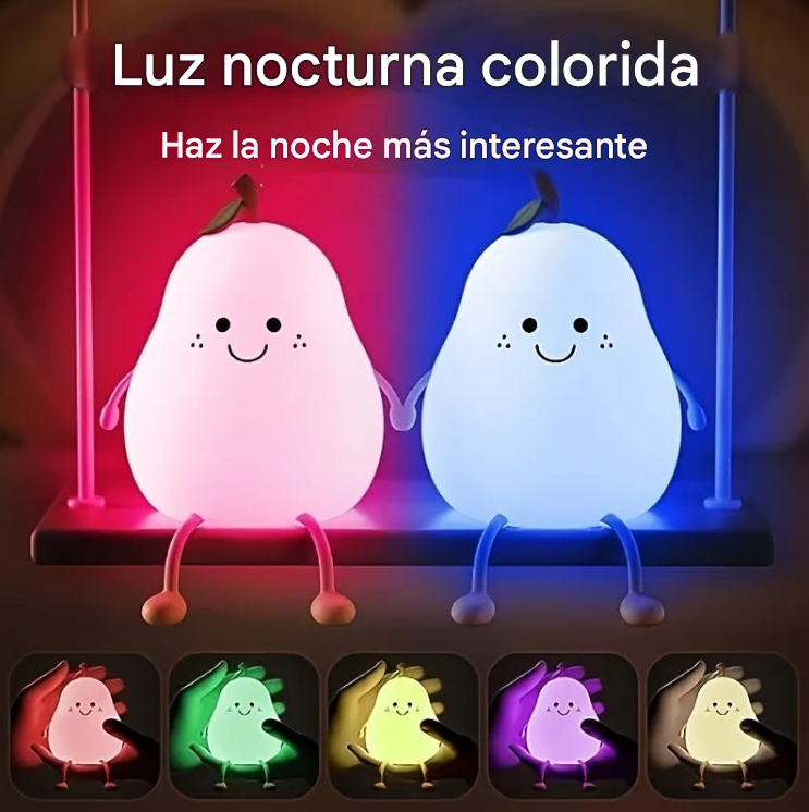 Lámpara nocturna LED en forma de pera 🍐