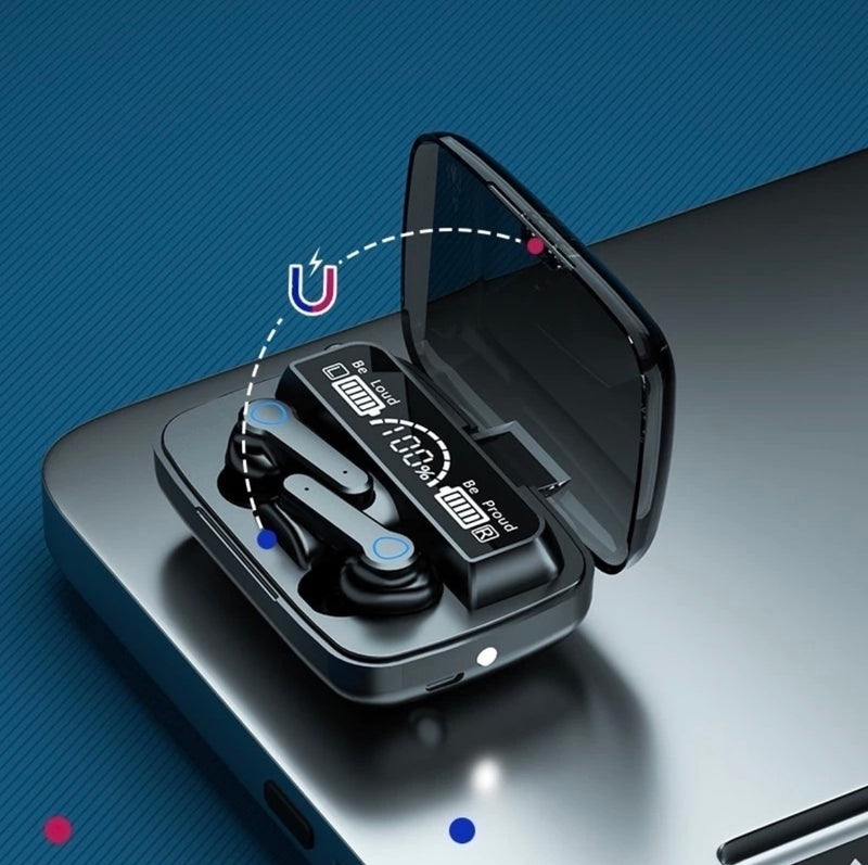 Auriculares Bluetooth M19 TWS Gamer Power Bank con Linterna LED🎶🔋