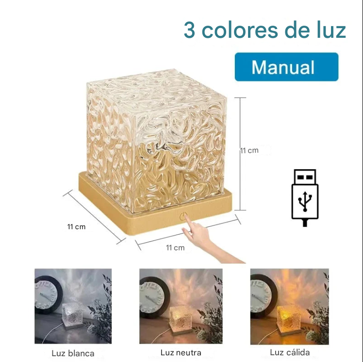 Lámpara de Cristal "Aurora" ✨